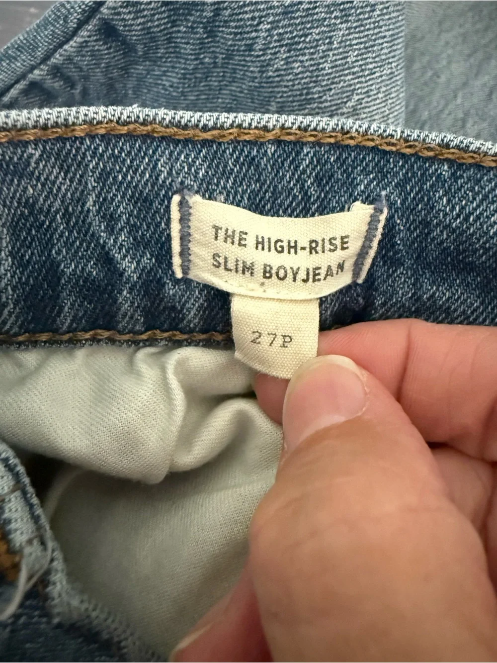 Madewell High Rise Slim Boy Jean Women Size 27 P